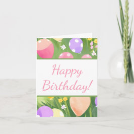 Grattis på födelsedagen! anteckningskort