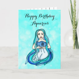 Grattis på födelsedagen Aquarius Horoscope Traits Kort