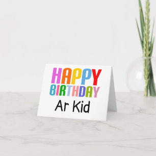 Grattis på födelsedagen Ar Boy Kort
