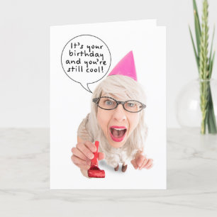 Grattis på födelsedagen är du fortfarande Coola so Helgkort