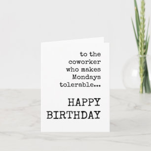 Grattis på födelsedagen, arbetsbesök, arbetsdagsko kort