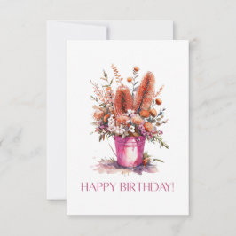 Grattis på födelsedagen australiska blomsterkort