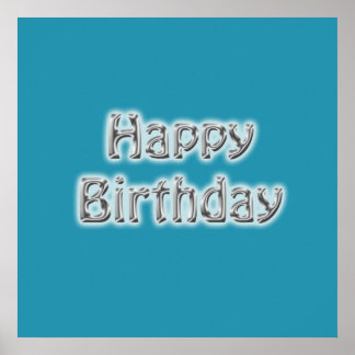 Grattis på födelsedagen Autograf Poster