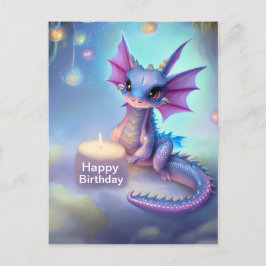 Grattis på födelsedagen Baby Dragon Vykort