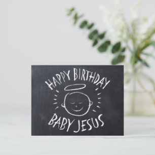 Grattis på födelsedagen Baby Jesus - den kristna j Helg Vykort