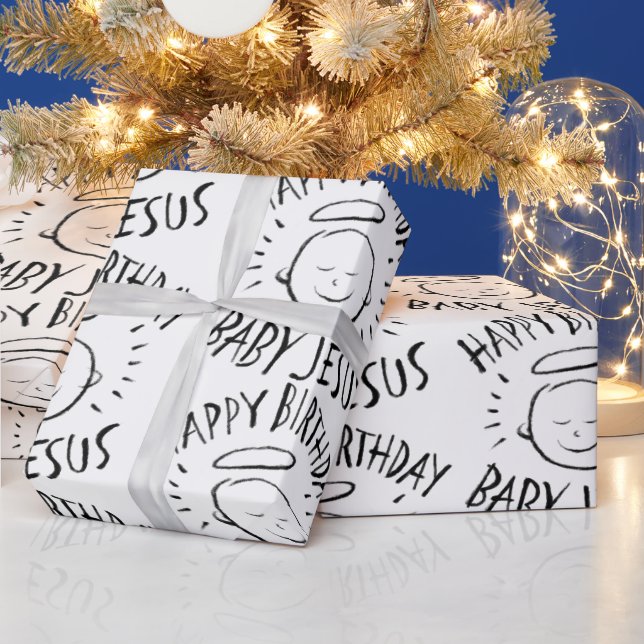 Grattis på födelsedagen Baby Jesus - Jul Christian Presentpapper (Helgdagar)