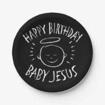 Grattis på födelsedagen Baby Jesus - julkalkkort