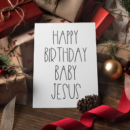 Grattis på födelsedagen Baby Jesus roliga jul Julkort
