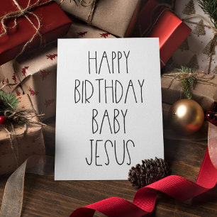 Grattis på födelsedagen Baby Jesus roliga jul Julkort