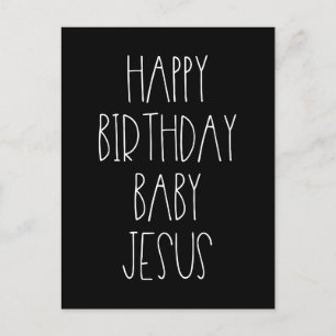 Grattis på födelsedagen Baby Jesus roliga jul Vykort