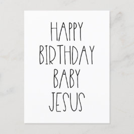 Grattis på födelsedagen Baby Jesus roliga jul Vykort