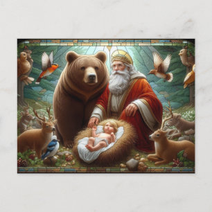 Grattis på födelsedagen baby Jesus Vykort