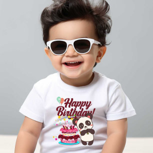 Grattis på födelsedagen Baby Kids White T-shirt