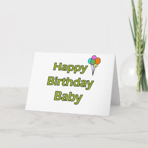 Grattis på födelsedagen Baby Kort