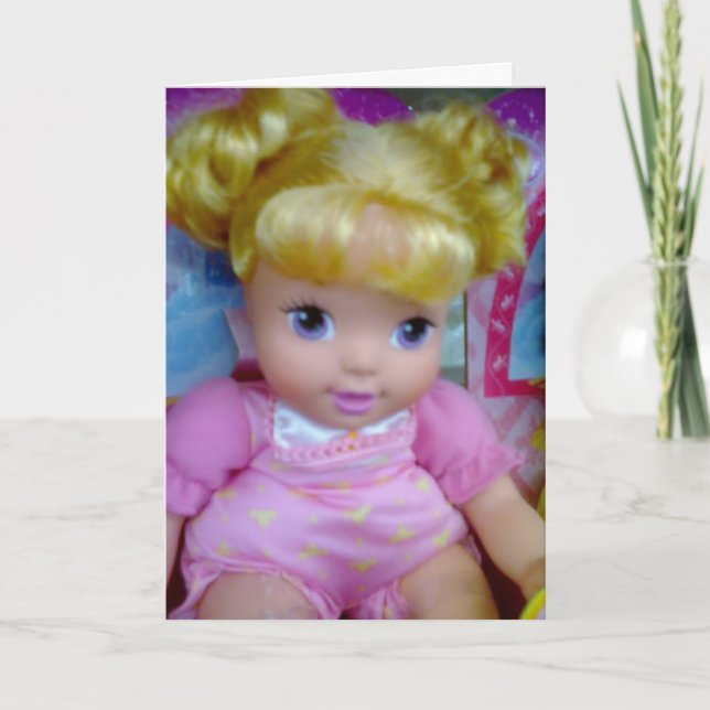 GRATTIS PÅ FÖDELSEDAGEN BABYDOLL KORT (Framsida)