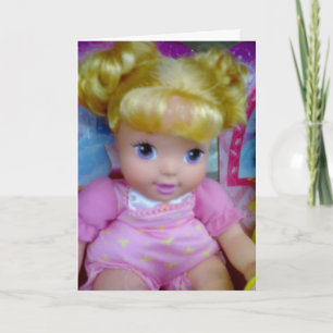 GRATTIS PÅ FÖDELSEDAGEN BABYDOLL KORT