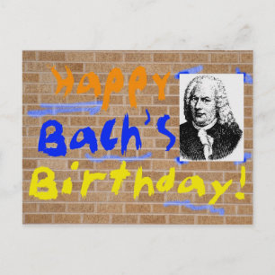 Grattis på födelsedagen, Bach Vykort