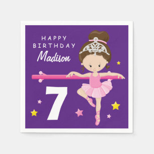 grattis på födelsedagen Ballerina Pappersservett