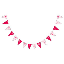 Grattis på födelsedagen Ballet Rosa Ballerina Tutu Vimplar