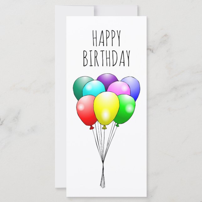 Grattis på födelsedagen-ballonger (Framsida)