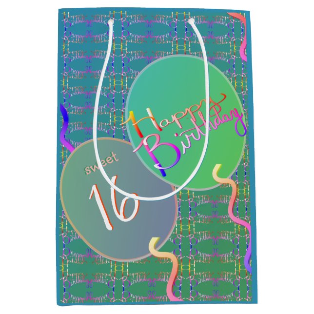 "Grattis på födelsedagen"-ballonger (Framsidan)