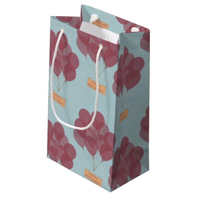 Grattis på födelsedagen-ballonger (Baksidan Vinklad)