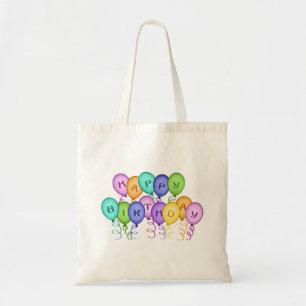 grattis på födelsedagen-ballonger Canvas Bag Tygkasse