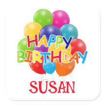 Grattis på födelsedagen-ballonger