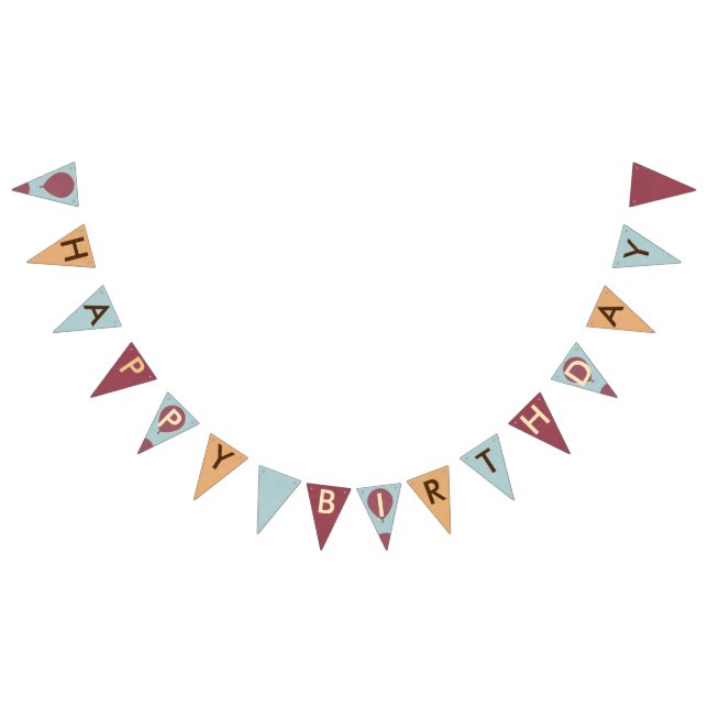 Grattis på födelsedagen-ballonger vimplar (Alla)