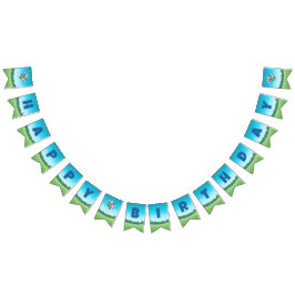 Grattis på födelsedagen-ballonger vimplar