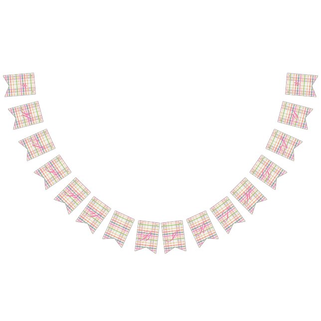 Grattis på födelsedagen-banderoll i Rosa Play Vimplar (Alla)