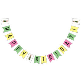 Grattis på födelsedagen banderoll vimplar