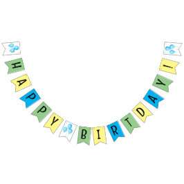 Grattis på födelsedagen banderoll vimplar