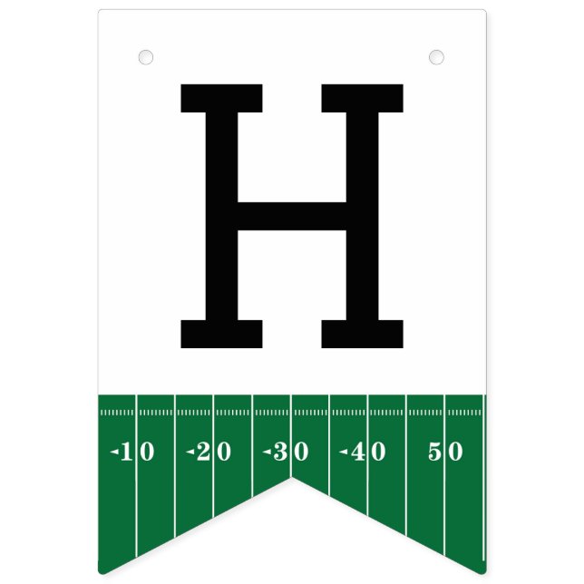 Grattis på födelsedagen-banderollen för fotboll vimplar (Andra flaggan)