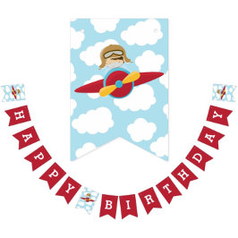 Grattis på födelsedagen Banner Boy Bunting Flaggor