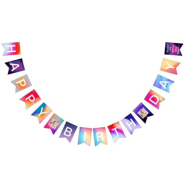 Grattis på födelsedagen Banner Födelsedagsfest Bun Vimplar (Alla)