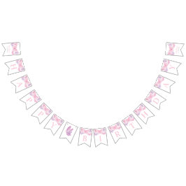 Grattis på födelsedagen Banner Girls Butterfly Bun Vimplar