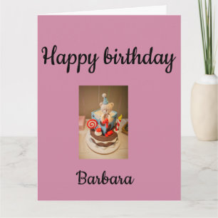 Grattis på födelsedagen Barbara Kort