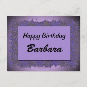 Grattis på födelsedagen Barbara Vykort