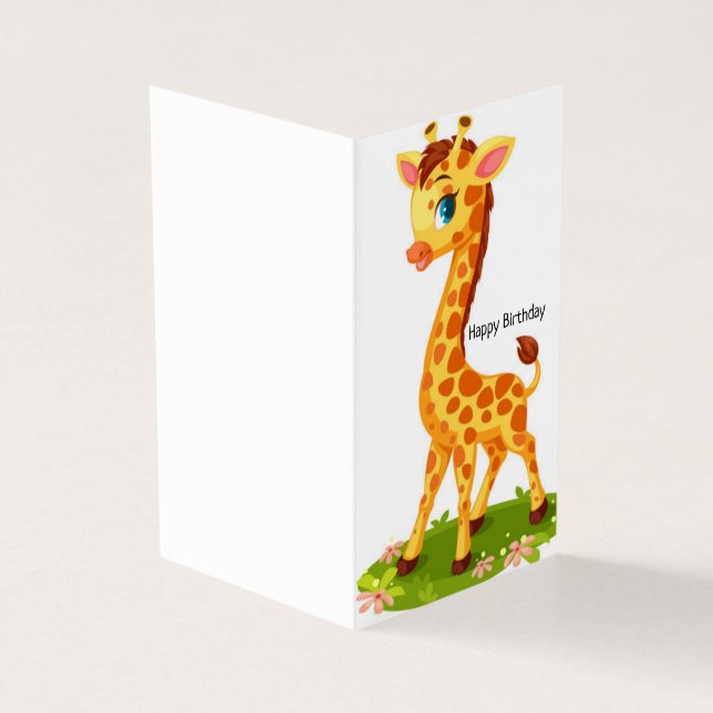 Grattis på födelsedagen - Barnkort Kort (Utsida)