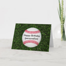 Grattis på födelsedagen Baseboll Kort