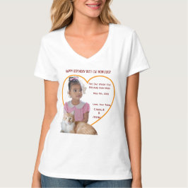 Grattis på födelsedagen Bästa kattmamma foton Katt T Shirt
