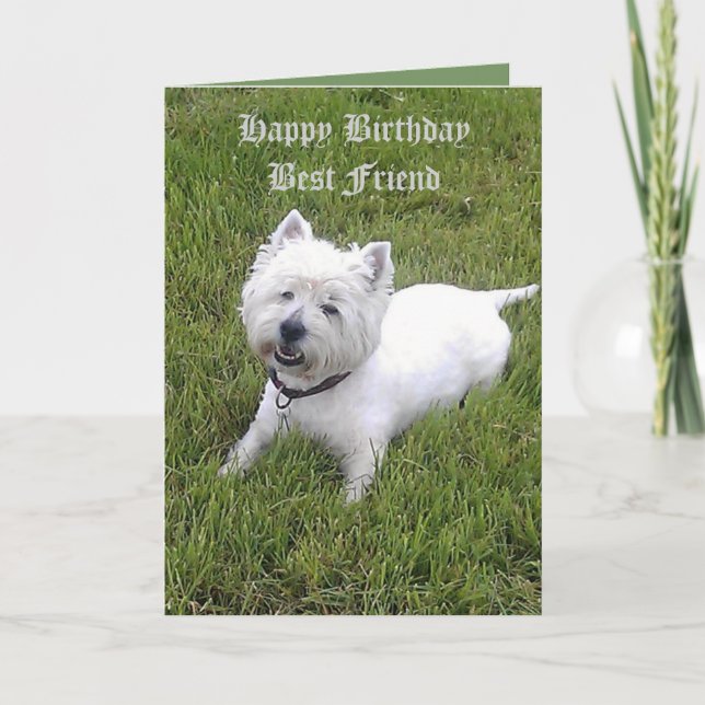 Grattis på födelsedagen Bäste vän Kort (Framsida)