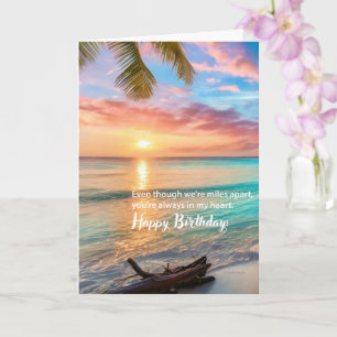 Grattis på födelsedagen, Beach, Miles-verse, vacke Kort