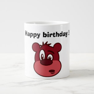 ’GRATTIS PÅ FÖDELSEDAGEN’ BEAR JUMBO MUGG