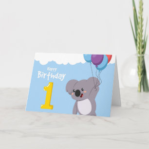 Grattis på födelsedagen Bear Kort
