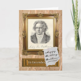 Grattis på födelsedagen Beethoven Kort