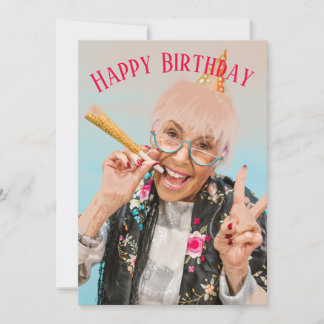 Grattis på födelsedagen Behålla Det sassi Birthday Julkort