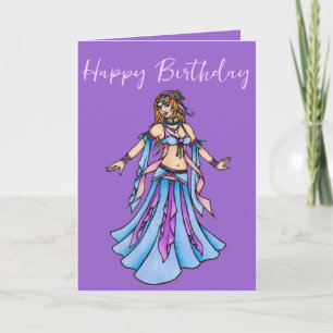 Grattis på födelsedagen Belly Dancer Kort