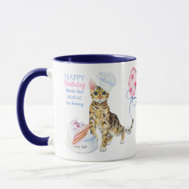 Grattis på födelsedagen Bengal Cat Mamma - Personl Mugg